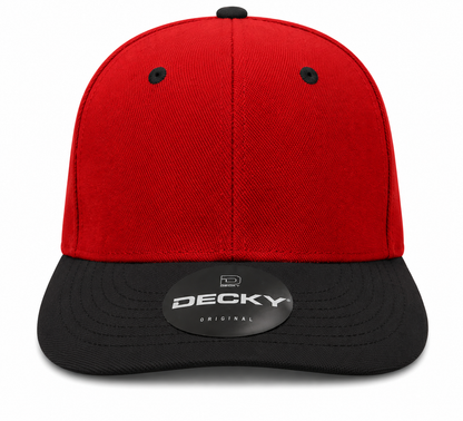 Decky 6 Panel Mid Profile Structured Acrylic/Polyester Cap #207