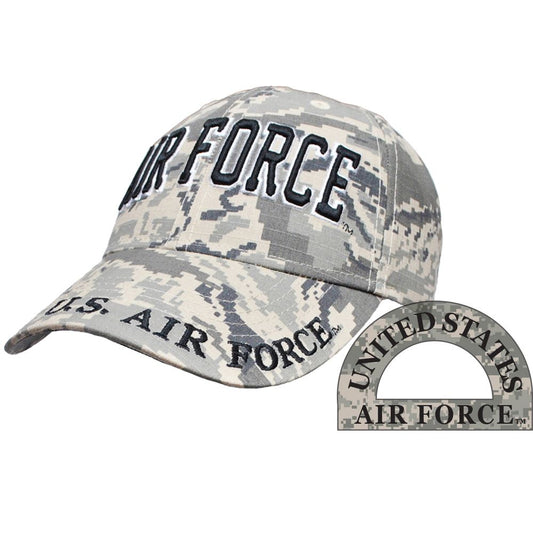 Eagle Emblems Cap-USAF Air Force Letters Camo