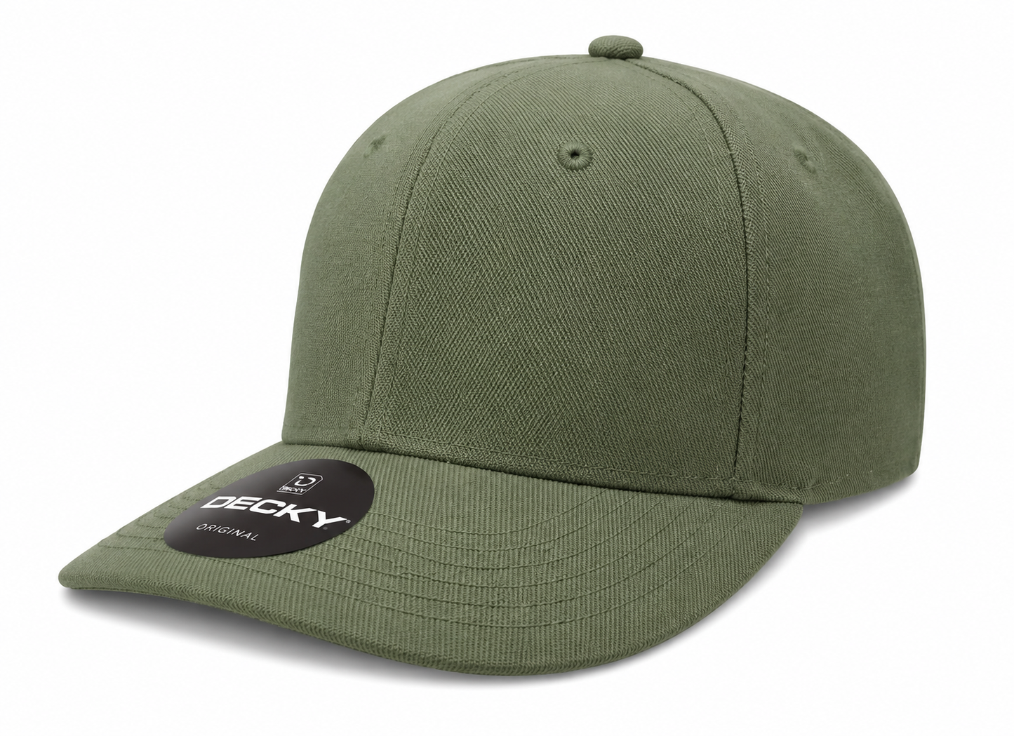 Decky 6 Panel Mid Profile Structured Acrylic/Polyester Cap #207