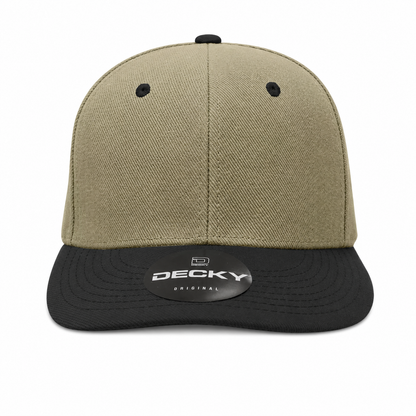 Decky 6 Panel Mid Profile Structured Acrylic/Polyester Cap #207