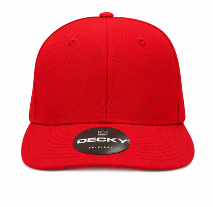 Decky 6 Panel Mid Profile Structured Acrylic/Polyester Cap #207