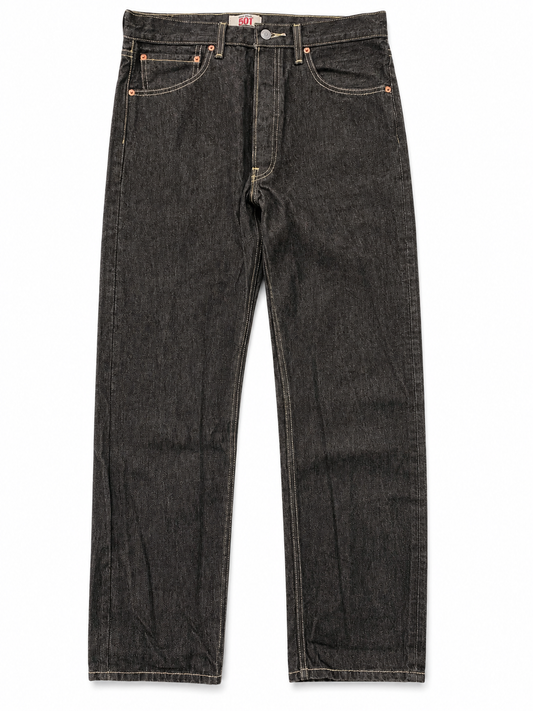 Levi's 501 Button Fly Jeans – Black/Grey Denim (33x32) (Clearance)