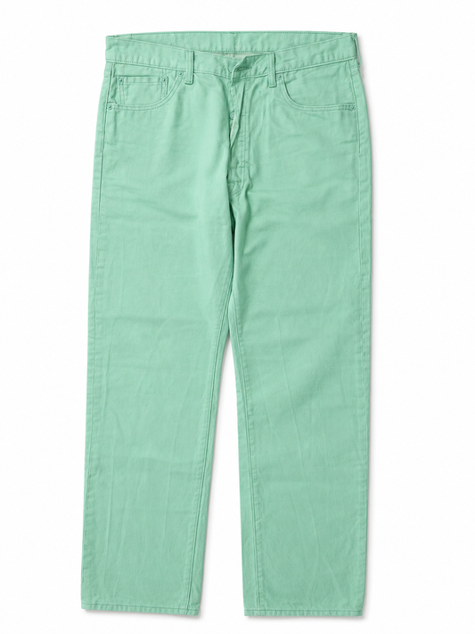 Levi's 501 Original Fit Mint Green Denim Jeans – Men's (36x32) (Clearance)