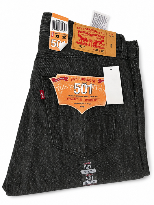 Levi's 501 Original Fit Jeans – Black/Grey Denim (Discontinued) (00501-2129)