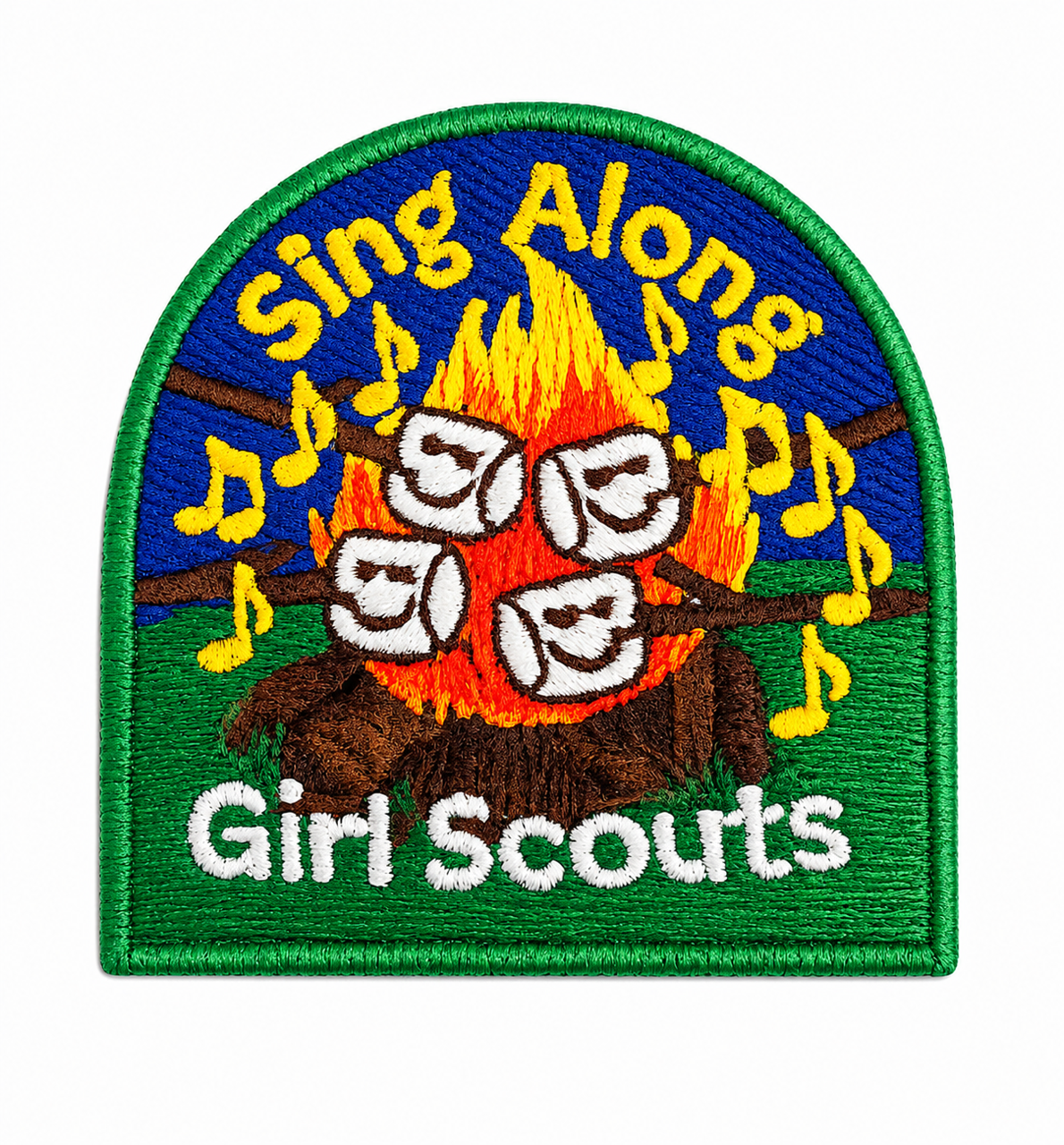 Girl Scout Sing Along  iron on Fun Patch - Discontinued