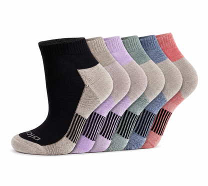 Dickies Women's 6 Packs Dri-Tech Moisture No Show Socks, Sizes 6-9 I64001