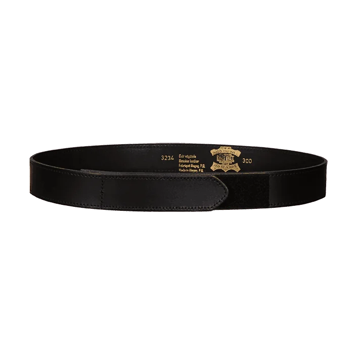 Big Bill FR Leather Belt with Velcro Closure-JA300-Black