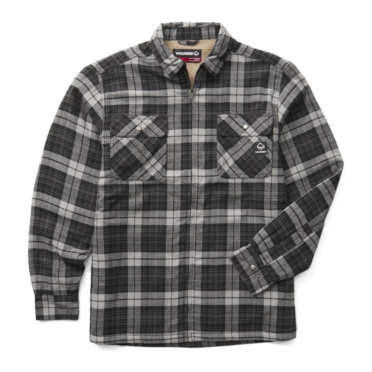 Wolverine Men's Hastings Sherpa Lined Zip Shirt-Jac - W1211550