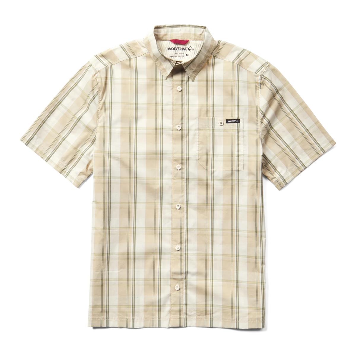 Wolverine Men's Vented Plaid Short Sleeve Work Shirt - W1213620