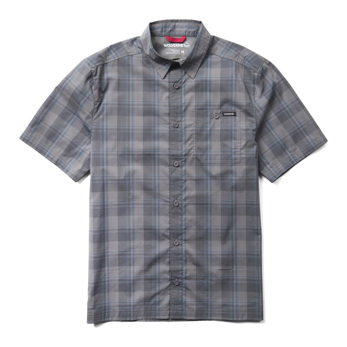 Wolverine Men's Vented Plaid Short Sleeve Work Shirt - W1213620