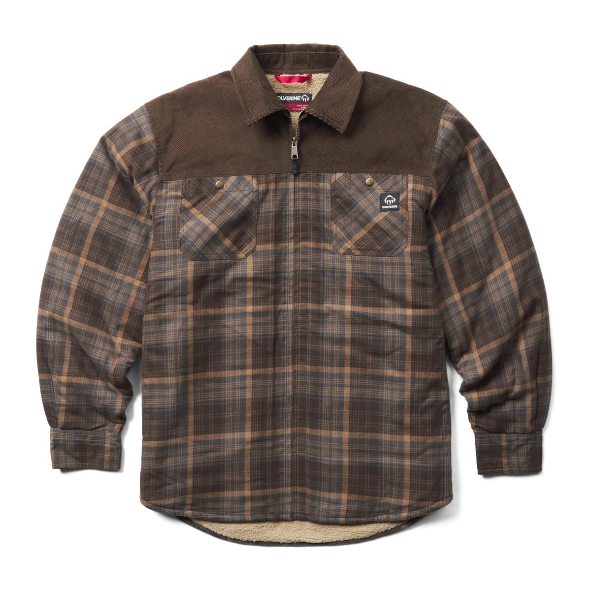 Wolverine Men's Marshall III Sherpa Zip Shirt Jac - W1213160