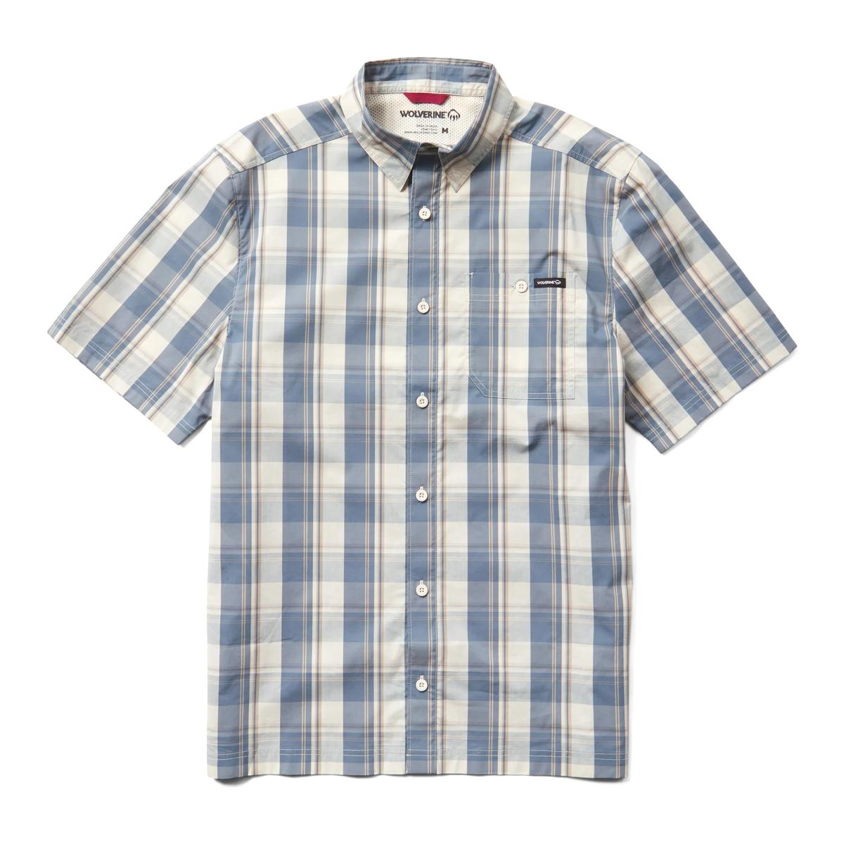 Wolverine Men's Vented Plaid Short Sleeve Work Shirt - W1213620