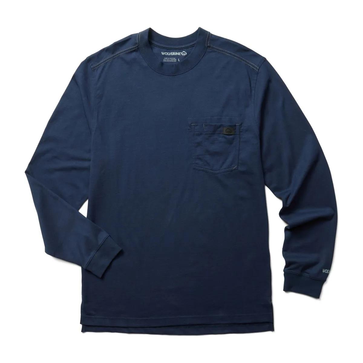 Wolverine Men's Guardian Cotton™ Long Sleeve Pocket Tee - W1208470