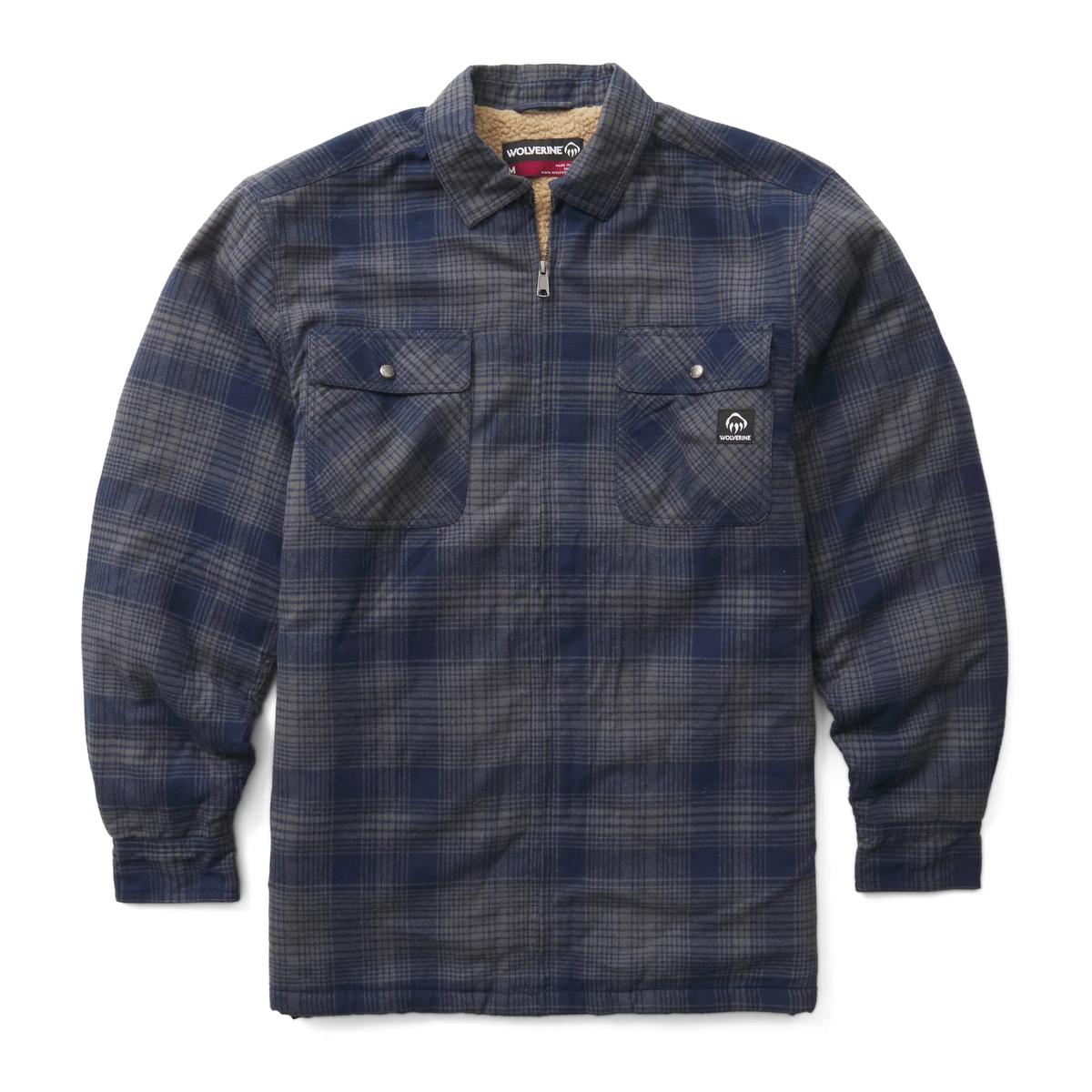 Wolverine Men's Hastings Sherpa Lined Zip Shirt-Jac - W1211550