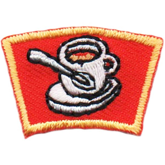 Cup / Saucer Segment Patch Iron On 1 Inch