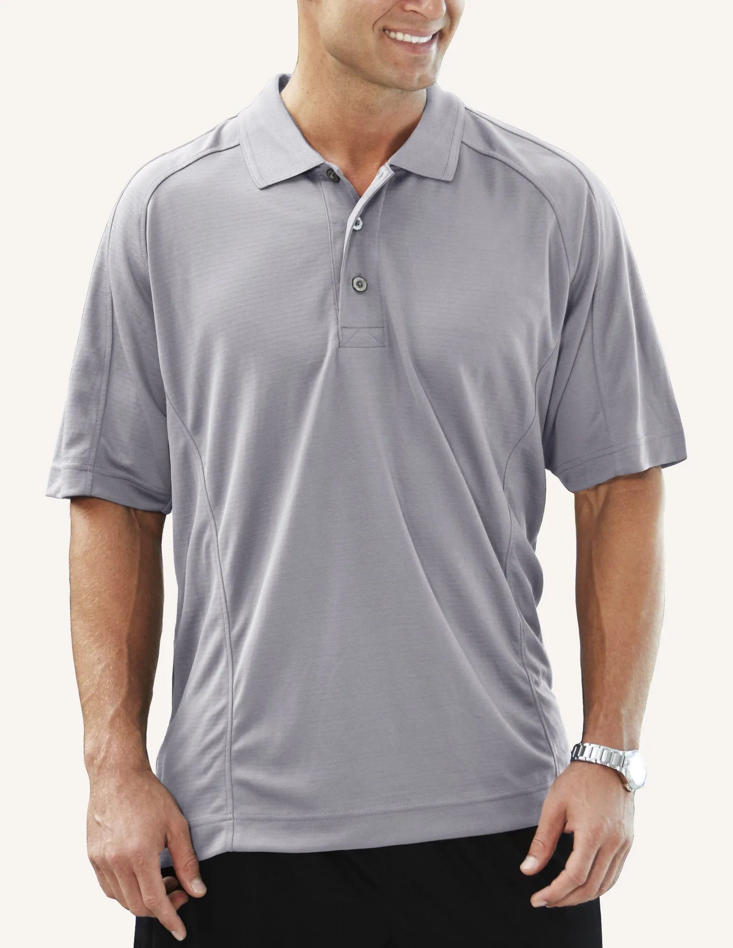 Pro Celebrity Men's Empire Polo Shirt, Slate Grey, Large (Clearance)