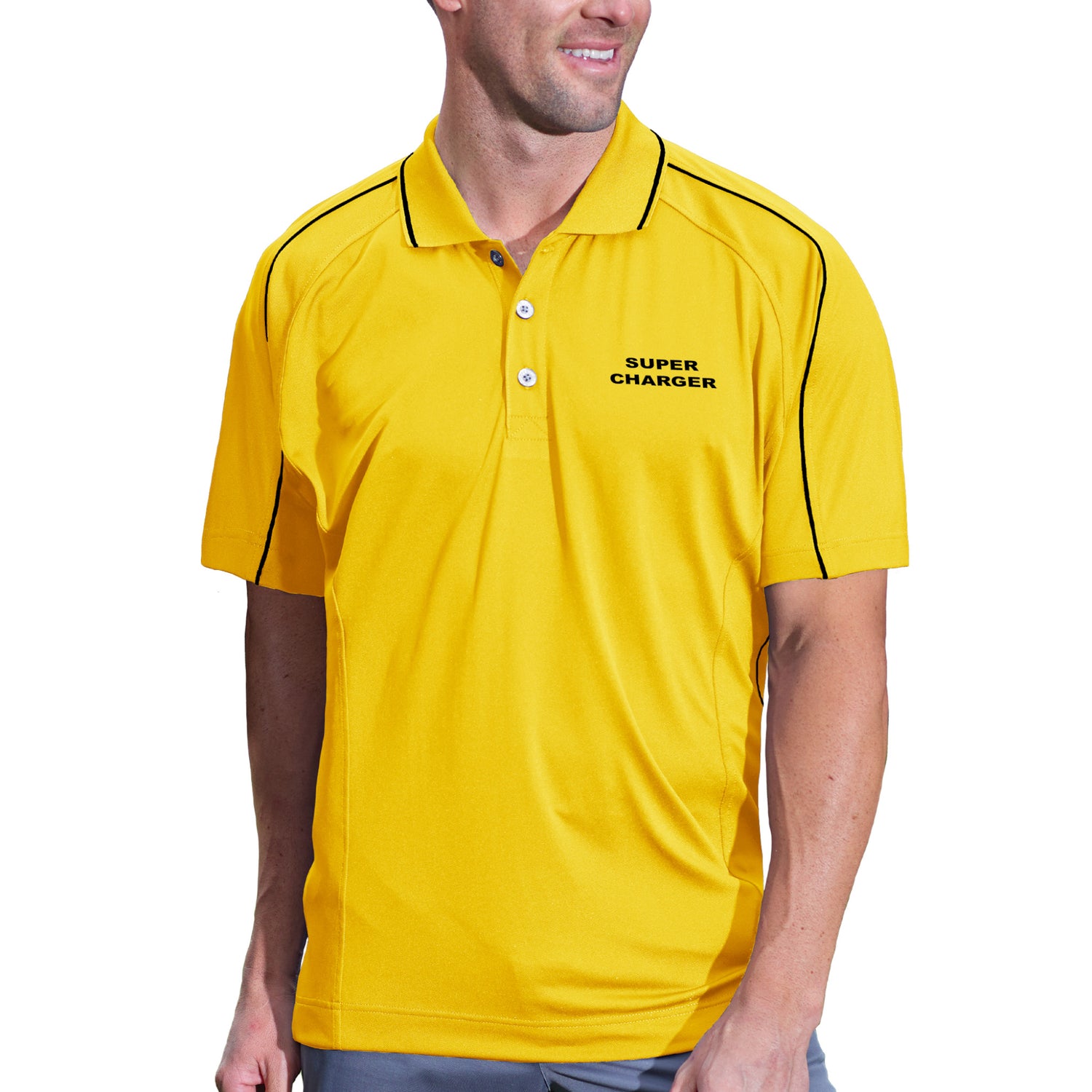 Pro Celebrity Men's Super Charger Polo Shirt - Basics Clothing Store