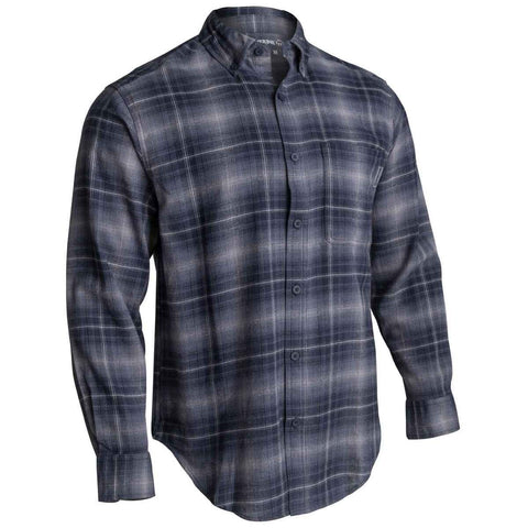 Wolverine Pike Long Sleeve Flannel Shirt, Grey Plaid