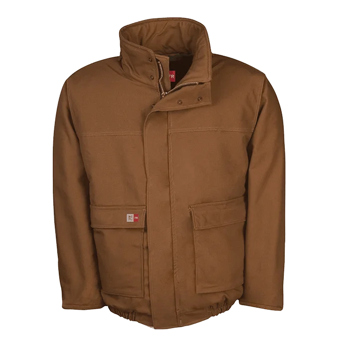 Big Bill Winter Bomber Duck Jacket-M400USD-Brown