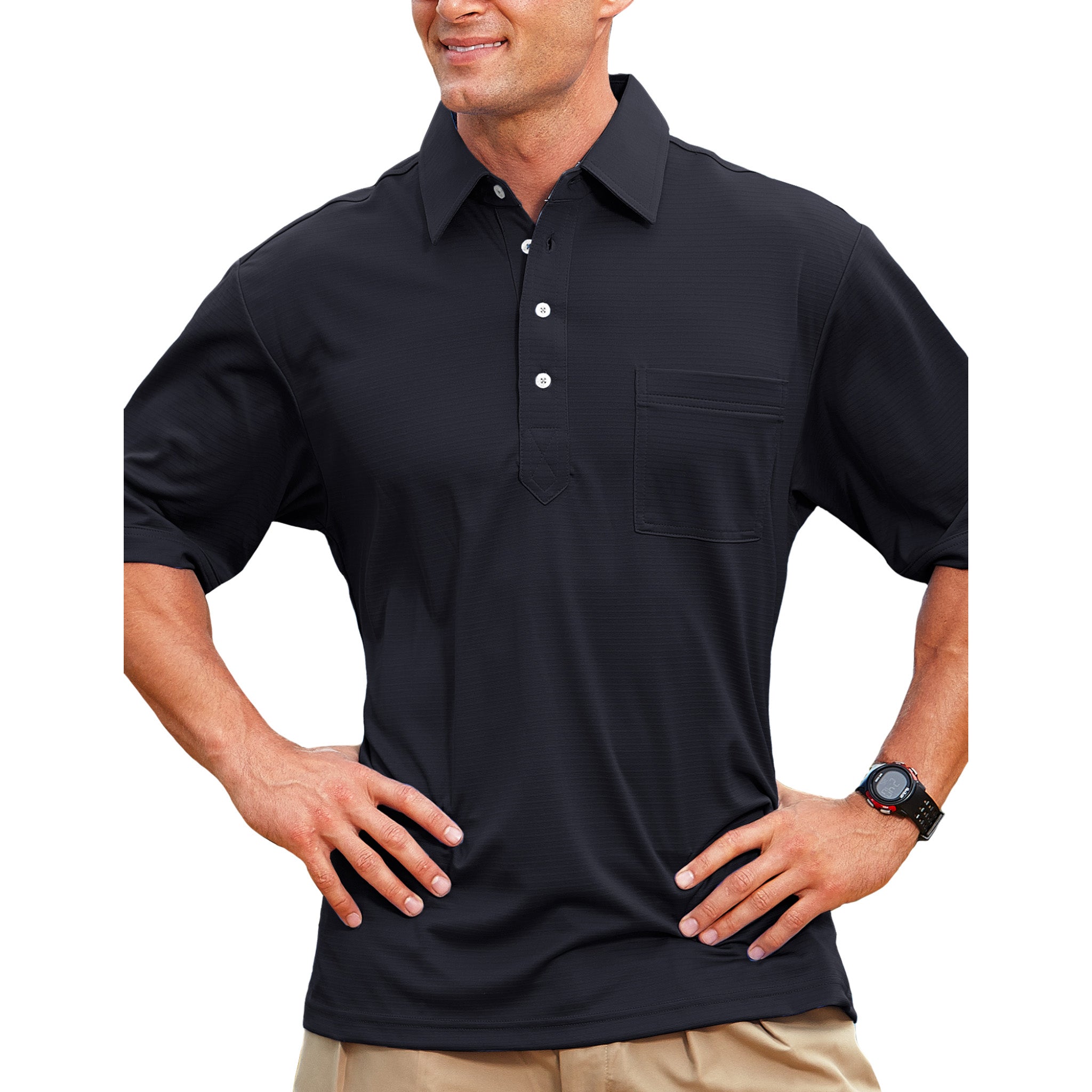 Pro Celebrity Men's Imperial Polo Shirt - Hi-Cool Micro Polyester, Moisture Wicking With Mesh Inserts