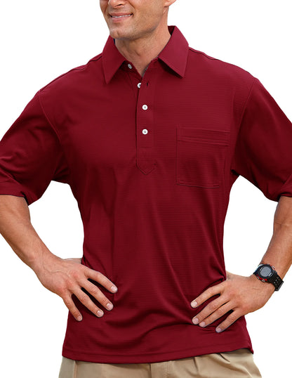 Pro Celebrity 102 Men's Polo, Maroon, X-Large (Clearance)