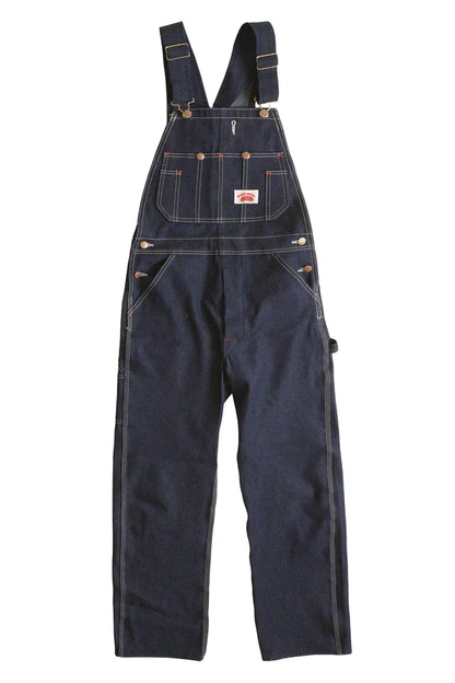 Round House #980 Classic Blue Denim Zipper Fly Bib Overalls