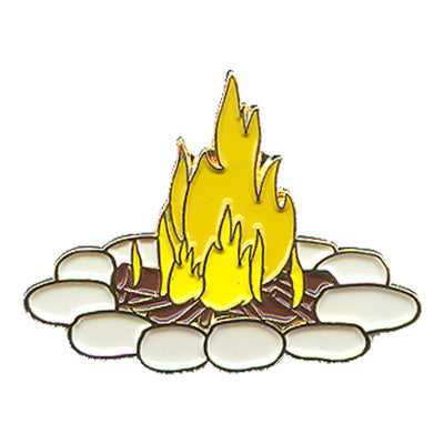 Camp Fire Pin