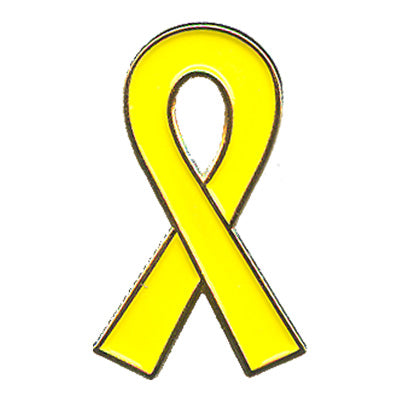Yellow Riban Pin Yellow Ribbon Pin – Basics Clothing Store