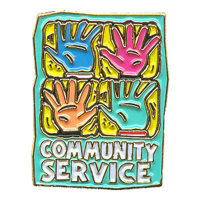 Community Service (Hands) Pin