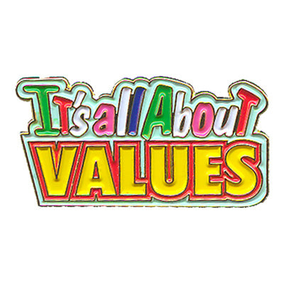 It's All About Values Pin