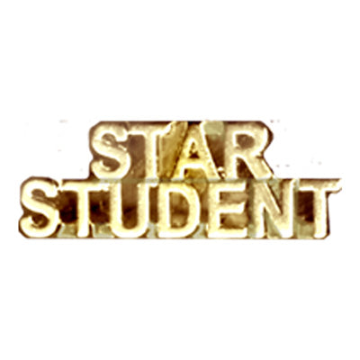 Star Student - Text Pin