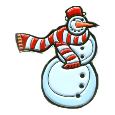 Snow Man Pin