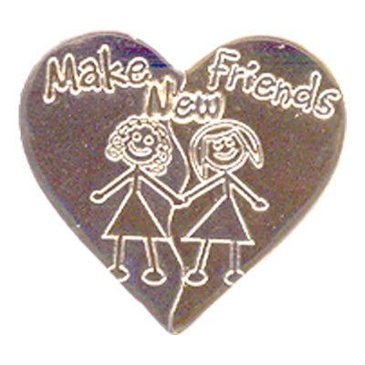 Make New Friends Pin