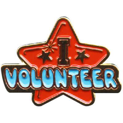 I Volunteer Pin