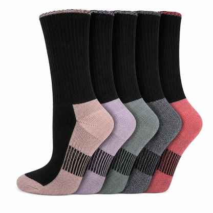 Dickies Women's 6 Packs Dri-Tech Moisture Control Crew Socks, Sizes 6-9 - ( I61002 ) - Basics Clothing Store