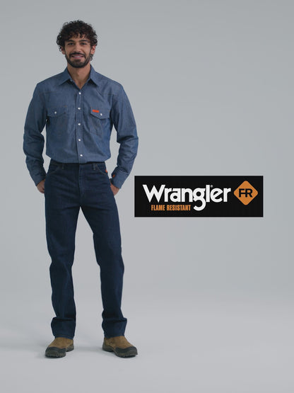 Wrangler® FR Snap Work Shirt - Indigo - FR12127