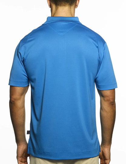 Pro Celebrity Men's Style Auto Polo Shirt, Electric Blue, Large (Clearance)