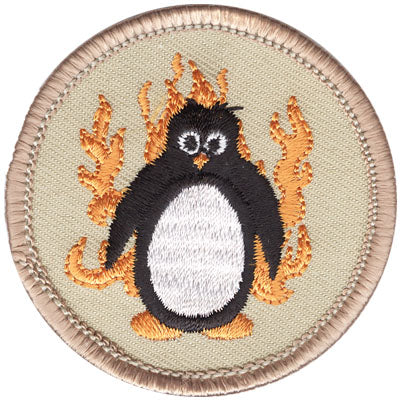 Flaming Penguin Patrol Patch