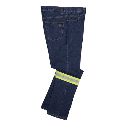 Big Bill Regular Fit 5-Pocket Denim Jeans with Reflective Material-RT1989-Stone