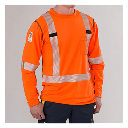 Big Bill High Visibility Long-Sleeve Athletic Performance T-shirt