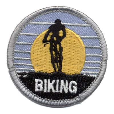 12 Pieces-Biking- Sunrise W/ Biker Patch-Free shipping