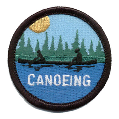 Canoeing-Silhouette Patch