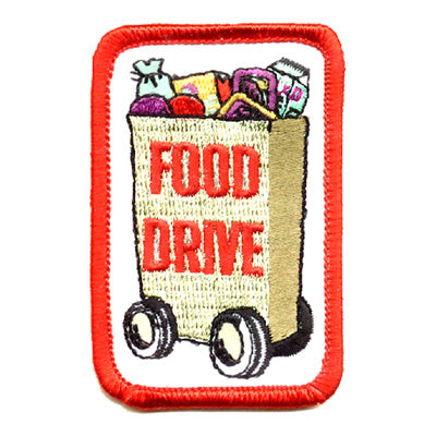 12 Pieces-Food Drive (Groceries) Patch-Free shipping