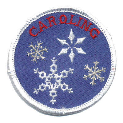 12 Pieces-Caroling (Snowflakes) Patch-Free shipping