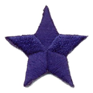 1 inch iron on star