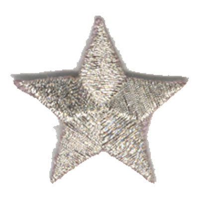 Star - Silver Metallic Patch