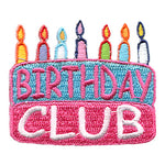 12 Pieces-Birthday Club (Cake) Patch-Free shipping