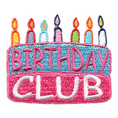 12 Pieces-Birthday Club (Cake) Patch-Free shipping