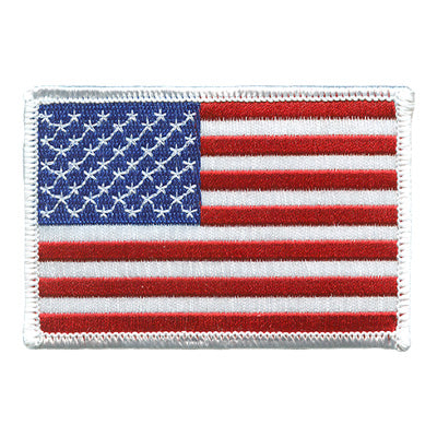 12 Pieces-US Flag Lg/White 3.5 X 2 3/8-Free shipping