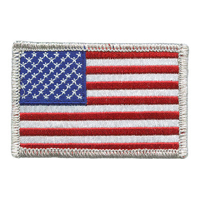 12 Pieces-US Flag /Metallic Silver 3X2-Free shipping